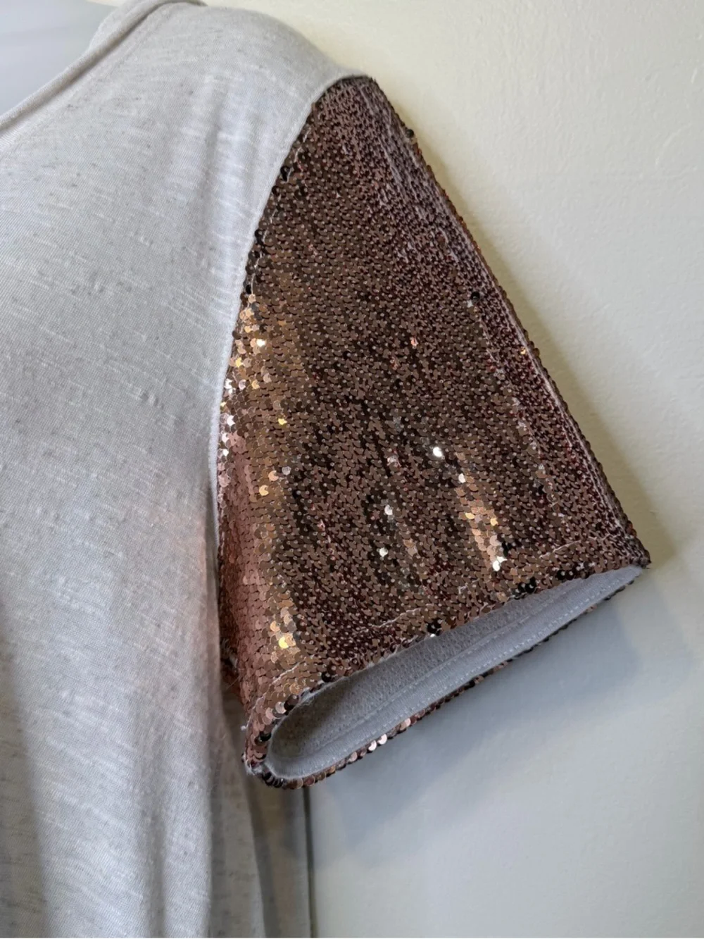 FP WTF | Biker Graphic Tee Short Sequin Sleeves Lightweight Burnout VSCO Shirt - Picture 6 of 14